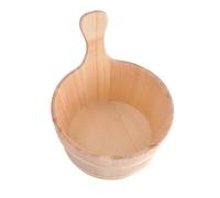 Generisch Kit d'accessoires pour sauna, seau en cèdre, tonneau pour la | Seau de 4 l avec poignée et cuillère, accessoires ménagers pour spa