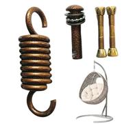Generisch Kit de ressorts de hamac - Grande capacité de charge - Acier inoxydable et résistant aux charges - Kit de ressorts pour fauteuil suspendu - Pour montage au plafond - Intérieur - Gym