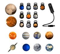 Generisch Lampe nébuleuse spatiale multifonctionnelle avec col de cygne flexible, alimentation USB, décoration astronomie pour projecteur de maison étoilée, chambre d'enfant