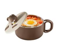 Generisch Lavabo de cuisine - Doublure en acier inoxydable résistant à la chaleur - Vaisselle de camping légère - Plat à céréales, pâtes et salade pour randonnée, hôtel