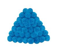 Generisch Lot de 1 boule filtrante pour piscine - Design sphérique en polyéthylène léger - Remplacement pour l'eau propre - Pour piscine et étang, 200 g, bleu et blanc