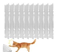 Generisch Lot de 10 tapis répulsifs pour chat - En PVC - Résistant aux intempéries - Protection de pot de fleurs - Bandes de dissuasion anti-rayures - Pour canapé, pelouse, balcon, salon, voiture