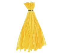 Generisch Lot de 100 filets à oignons en maille extensible avec cordons de serrage - 40 cm - Pour la cuisine, le shopping, les aliments, les animaux marins, la récolte - Pour la cuisine, jaune, Voir