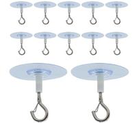 Generisch Lot de 12 crochets de plafond adhésifs sans perçage pour , carillon à vent, crochets à œillets adhésifs pour accrocher des lumineuses