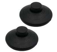 Generisch Lot de 2 interrupteurs à pédale de sol, lampe ronde, noir | Base ronde facile à utiliser, réinitialisation de la lumière en ligne, lampe sur pied LED, longue durée de vie