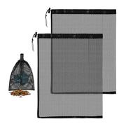 Generisch Lot de 2 sacs filtrants à mailles fines pour pompe de bassin | Housse de pompe de bassin de 30,5 x 40 cm avec cordon de serrage pour cascade, aquarium, bassin à poissons, fontaine, jardin