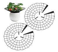 Generisch Lot de 2 supports de fraises pour le jardin, protection des rondes, réutilisables, 30,99 cm, anneaux de support de croissance de fraise, balcon, jardin, cour, terre agricole et