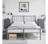 Generisch Lot de 2 tables de chevet industrielles en acier anthracite 36 x 39 x 78 cm, table de chevet stable avec beaucoup d'espace de rangement, multifonctionnelle comme table d'appoint ou armoire