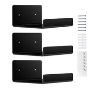 Generisch Lot de 3 étagères murales flottantes en acrylique - Organisateur de cadre photo invisible et bibliothèque sans perçage - Mini étagère murale pour salle de bain, cuisine et bureau - Vis et