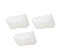 Generisch Lot de 3 organisateurs d'épices muraux sans perçage, transparent | Mallette de rangement polyvalente, facile à installer sur le mur, pour armoire et gain de place
