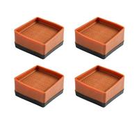 Generisch Lot de 4 pieds de rehausseurs de meubles carrés pour maison, cuisine, salon, buanderie, bureau, appartement, ferme, etc