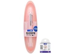 Generisch Lot de 5 cartouches d'encre rechargeables, pointe lisse de 0,38 mm, pour dessin, gribouiller, calligraphie, travail, école, 15 cm, bleu et rose