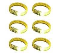 Generisch Lot de 6 bracelets lumineux pour fêtes, bracelets lumineux LED en acrylique, accessoires, cadeaux promotionnels, bijoux, accessoires d'événement nocturne, One Size, comme décrit, Comme