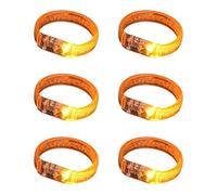 Generisch Lot de 6 bracelets lumineux pour fêtes, bracelets lumineux LED en acrylique, accessoires, cadeaux promotionnels, bijoux, accessoires d'événement nocturne, One Size, comme décrit, Comme