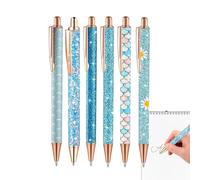 Generisch Lot de 6 surligneurs esthétiques et ergonomiques chatoyants pour femme - Pour bureau, salle de classe, université, travail, maison, journal, papeterie