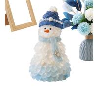 Generisch Lot de décorations de Noël faites à la main en verre de mer avec | Bricolage en verre de mer pour chambre à coucher, salon, collection, bureau, maison, anniversaire, jardin, extérieur