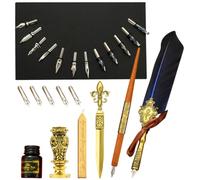 Generisch Lot de stylo plume et encre - Ensemble de stylos de calligraphie - Stylo de plongée, à cacheter - Outil d'enveloppe - Meilleur coffret cadeau pour écrire, dessiner, signer