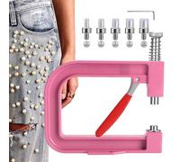 Generisch Machine à fixer les perles - Pro | Applicateur de rivets - Machine manuelle de pressage et de rivetage pour bijoux, décoration, vêtements, sacs à main, mariages et fêtes | Haute performance
