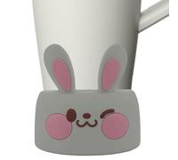 Generisch Manchons en silicone pour tasses à café - Housse isotherme en silicone avec motifs d'animaux mignons - Housse de protection pour bouteilles - Pour voyage, vacances et Noël, café, maison, thé