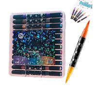 Generisch Marqueur à paillettes - Pour carnets, anniversaires, salles de oles, bureaux, adultes, , adolescents et débutants