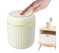 Generisch Mini poubelle de bureau esthétique - Petite poubelle de bureau pour lieu de travail, poubelle de table avec couvercle robuste, corbeille à papier, idéale pour bureaux, chambres d'