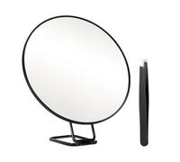 Generisch Miroir de maquillage grossissant - Miroir de voyage pliable grossissant 30x en verre - Miroir à main avec poignée - Pour la maison, la salle de bain, la coiffeuse, le bureau, le dortoir