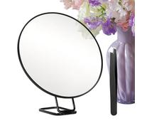 Generisch Miroir grossissant 30x - Miroir cosmétique de voyage pliable en verre - Miroir à main avec poignée - Pour la maison, la salle de bain, la coiffeuse, le bureau, le dortoir