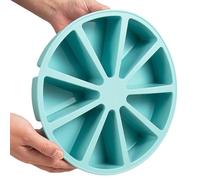 Generisch Moule à gâteau en silicone - 9 moules triangulaires antiadhésifs pour un retrait facile, moule à muffins, pour pizza, brownies, muffins, cupcakes, chocolat, biscuits, desserts, bonbons, etc