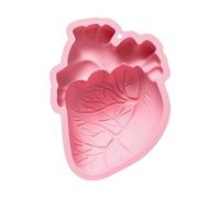 Generisch Moule en Résine en Forme de Coeur - Silicone à Quatre Cavités, Forme de Cerveau Tridimensionnel | Moule à Mouler et à Cuire, Outil de Décoration Fait à la Main pour les fêtes d'Halloween