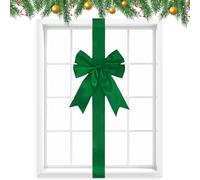 Generisch Nœuds de Noël rouges - Décoration de fête réutilisable - Grand nœud vert pour la maison, la cuisine, le casier - Pour portes, entrées, , clôtures, arbres, couronnes de voiture