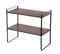 Generisch Organisateur de bibliothèque de bureau | 2 étages moderne - Étagère de bureau - Pour la maison, la chambre à coucher, le bureau, la chambre d'étudiant, jardinière