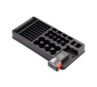 Generisch Organiseur de piles 116 grilles anti-perte | Boîte de rangement portable pour piles D, C, AA, AAA et 9 V pour la maison, l'extérieur, le lieu de travail, le bureau et