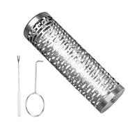 Generisch Paniers de barbecue - Cage de barbecue à roulettes en acier inoxydable, poignée amovible, accessoires de cuisine, cylindre en robuste, professionnel