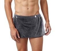 Generisch Paréo de Sauna pour Homme - Serviette de Bain - Body Wrap - Lingerie Sexy - Pantalon de Plage Court Réglable - Serviette de Spa - Serviette de Douche avec Boutons-Pression