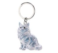 Generisch Pendentif chat Boîte de collecte de cheveux en acrylique transparent Organisateur commémoratif Porte-clés avec crochet de suspension pour souvenirs (B, taille unique)