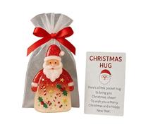 Generisch Pendentif de Noël, pendentif Père Noël, souvenir de fête, cartes d'encouragement avec poches, pour la famille, les amis, les , les adultes, les filles, les femmes, les enseignants