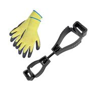 Generisch Pince à gants anti-perte robuste avec deux clips pour la sécurité des ouvriers du bâtiment, plus de gants perdus