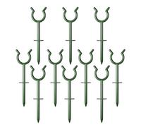 Generisch Piquets de guidage de tuyau d'arrosage, piquets verts comme support pour lumières de vacances, support d'irrigation, piquet pour jardin, cour, bords pavés
