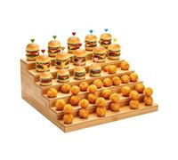 Generisch Planche à brochettes pour aliments | Support de service pour fromage avec 6 niveaux, support à brochettes pour fruits, apéritifs, viande, fromage, cocktails, restauration, barbecue, buffet