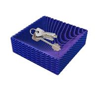 Generisch Plateau à bonbons carré incliné avec motif , 10 x 10 cm, construction durable avec design moderne, plateau de service pour collations, bijoux, clés