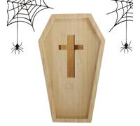 Generisch Plateau de service décoratif en bois pour Halloween
