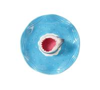 Generisch Plateau de service en céramique pour sushis avec compartiment à | Plateau à apéritif en céramique pour tacos de poisson, crevettes, sardines, hamburgers, cheeseburgers, sauces au fromage