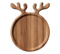 Generisch Plateau de service - Planche à charcuterie Antler | Plateau de service de vacances en forme de bois pour décoration de table, fromage, desserts, buffet de fête, dîner, brunch et