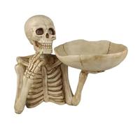 Generisch Plateau de service squelette pour aliments | Bol à bonbons d'Halloween pour fêtes - Bol décoratif en résine pour fête, maison, bonbons, vacances,