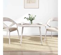 Generisch Plateau de table ovale blanc 100 x 50 x 2,5 cm en pin massif | Bois de pin massif, surface blanche, prêt à l'emploi, polyvalent, aspect naturel
