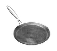 Generisch Poêle à crêpes antiadhésive, en acier inoxydable, avec revêtement en nid d'abeille antiadhésif pour crêpes et poêles, pour l'extérieur, la maison, le petit-déjeuner, les œufs, la cuisine, le