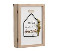 Generisch Porte-clé mural pour la maison, en bois, avec 6 crochets, pour fleurs séchées, pour entrée, couloir, porte d'entrée, cuisine, garage, garde-robe, intérieur, pendaison de crémaillère