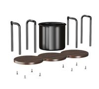 Generisch Porte-tasses à café en bois à 3 compartiments | Organiseur de station de boisson pour comptoir, bureau, bureau, canapé, placard, maison, café, boissons et boissons, thé