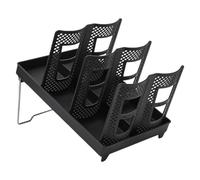 Generisch Porte-tasses à café - Support de tasse à café et couvercle avec support - Support de rangement vertical antidérapant avec 6 compartiments - Peu encombrant - Pour cuisine, table, restaurant