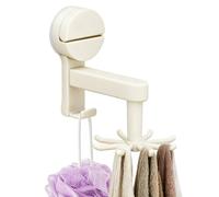 Generisch Porte-ustensiles mural - Organiseur avec ventouse - Support rotatif à 360 degrés pour ustensiles avec 8 griffes - Pour armoire de salle de bain, maison, appartement et dortoir d'étudiant
